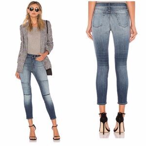 NWT J Brand Alana Jasper Patched Crop Skinny Jeans Size 28
